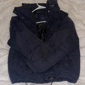 American eagle black puffer coat